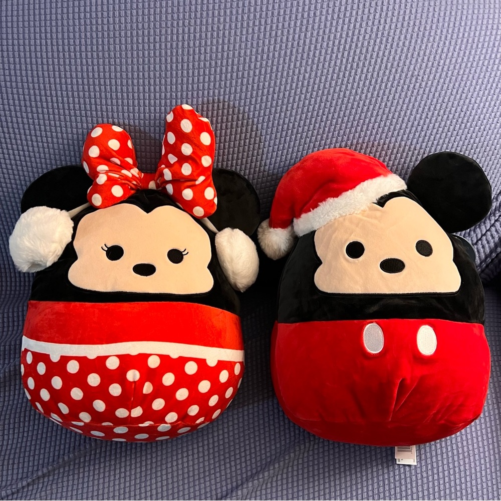 Large Minnie and Mickey Squishmallows
